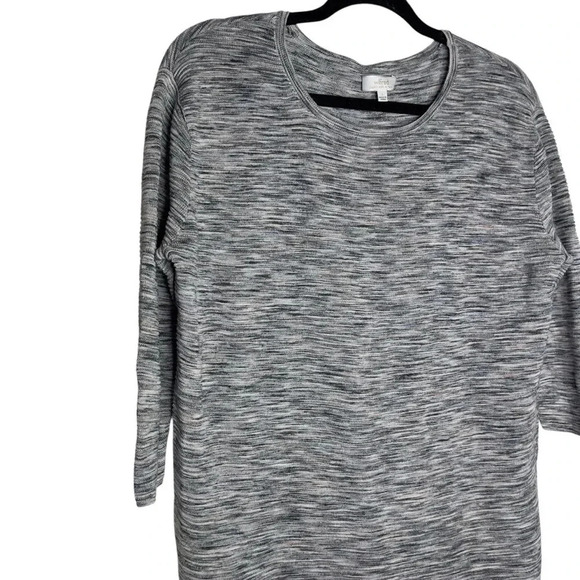 Aritzia Wilfred Blanchard  Linen Blend Ribbed Grey Sweater Size Small - Picture 5 of 9